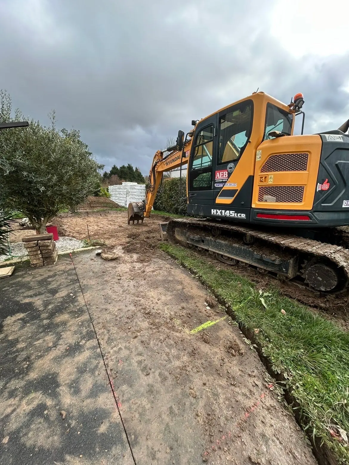 Chantier de terrassement dans le golfe de Saint-Tropez — Chantiers de terrassement